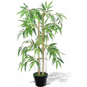 vidaXL - Kunstplant - bamboe - Twiggy - met - pot - 90 - cm
