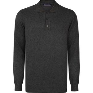 Felix Hardy Pullover Met Polo-Kraag En Lange Mouwen Herren Antraciet - L