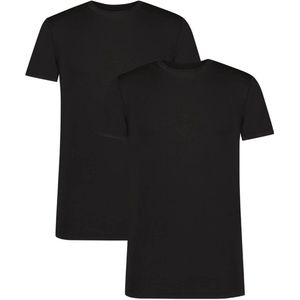 Comfortabel & Zijdezacht Bamboo Basics Ray - Bamboe T-Shirts Ronde Hals (Multipack 2 stuks) Heren - Korte Mouwen - Zwart - XL