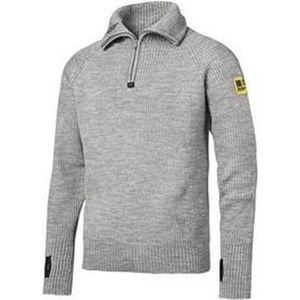 Snickers 2905 ½ Zip Wollen Sweater - Licht Grijs - XL