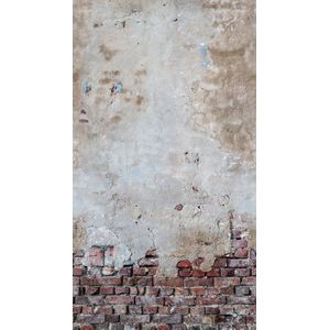 STEEN MET CEMENT MUUR FOTOBEHANG | Herhaalbaar Patroon - 1,59 x 2,80 meter - A.S. Création Metropolitan Stories ""The Wall