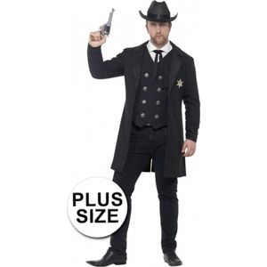 Grote maten sheriff kostuum / outfit voor heren 52-54 (l)