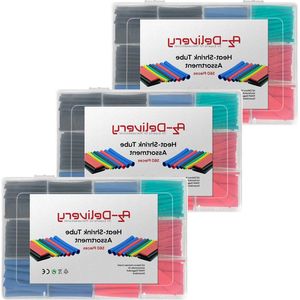 3 x krimpkousenset 560 stuks - krimpkous assortiment - elektrische isolatie - 12 maten - 5 kleuren - E-Book