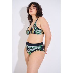 Chique Bikini Set- Nieuwe collectie Tweedelig Dames zwempak badpak voor Strand en Zwembad VC2306- Zwart- Maat 38