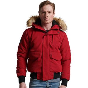 SUPERDRY Everest Bomber Jas Mannen Deep Red - Maat XL