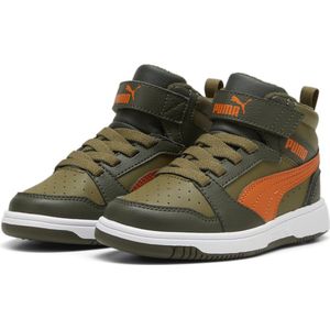 PUMA Puma Rebound V6 Mid WTR AC+ PS Unisex Sneakers - Dark Olive-Maple Syrup-PUMA Olive - Maat 31