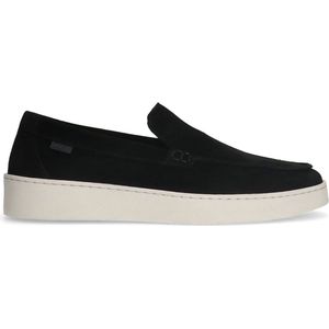 Manfield Suede Instappers Zwart