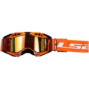 LS2 crossbril Aura Pro oranje met iridium vizier