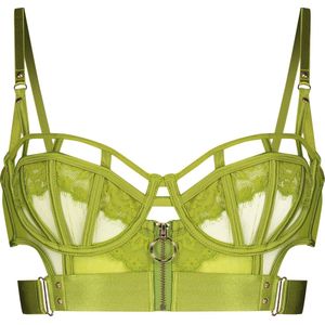 Hunkemöller Niet-voorgevormde longline beugel bh Sable Groen D80