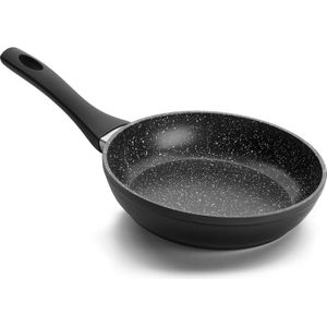 16 cm fry pan with non-stick coating and stone motif - suitable for induction