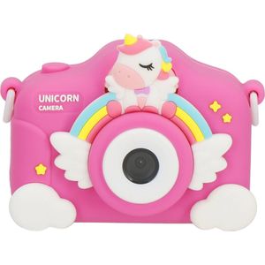 Springos Digitale Camera - Kindercamera - Kindvriendelijk - Eenhoorn - Roze - 40MPX