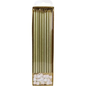 PME Extra Lange Kaarsen - Goud - 18cm - pk/16