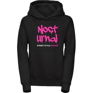 Hoodie Nocturnal, Zwart, 2XL