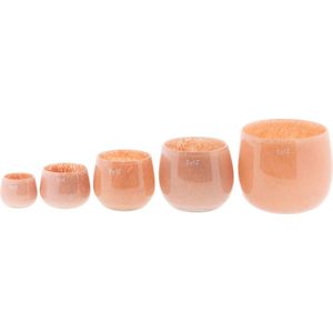 Dutz - design vaas - Pot abrikoos - glas-  mondgeblazen - h 6 cm