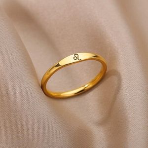 Sterrenbeeld ring - Horoscoop ring - Leeuw - Zegelring stijl