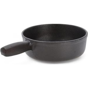 Gietijzeren grillpan - diameter 19 cm - compact en ideaal voor outdoor barbecue - grillliefhebbers