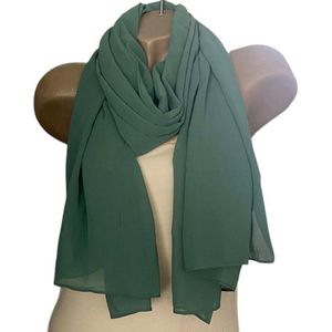 Dames lange dunne sjaal 14510 175/73cm groen