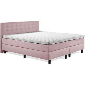 Boxspring Luxe 120x210 Knopen Oud Roze