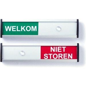 Infobord welkom/niet storen 125x30mm