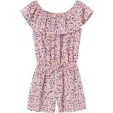 NAME IT NKFVINAYA SS PLAYSUIT FFFFF NOOS Meisjes Jumpsuit - White AlyssumPrint:Flower - Maat 152