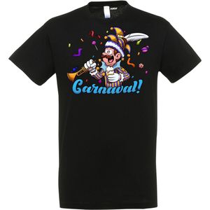 T-shirt kinderen Carnavalluh | Carnaval | Carnavalskleding Kinderen Baby | Zwart | maat 104