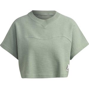 Adidas Lng Lft T-shirt Met Korte Mouwen Groen M Vrouw