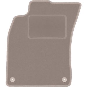Beige bestuurdersmat voor: Audi A6 C6 sedan, stationwagen, avant (2004-2006)