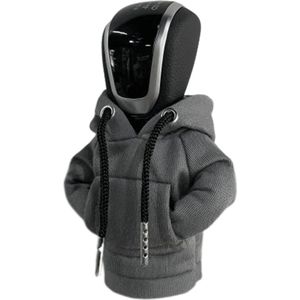 VCTparts® Versnellingspook Hoes Hoodie Versiering voor de Schakel Pook Knop - Grijs [Trui Sweater]
