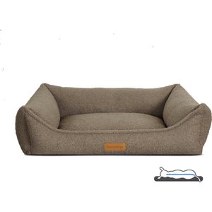 Orthopedische Hondenmand Boucle Taupe L 100cm / Ook in M&XL / Wasbare hoes!