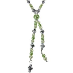 Behave - Lange parel ketting met hanger - Modeaccessoire 58 cm (+6,5 cm verlenging)