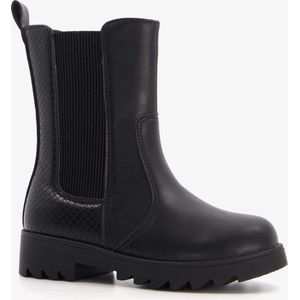 Blue Box meisjes chelsea boots zwart croco print - Maat 25 - Uitneembare zool