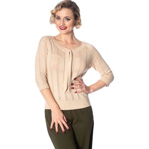 Dancing Days - BELLE BOW PIONTELLE Longsleeve top - L - Beige