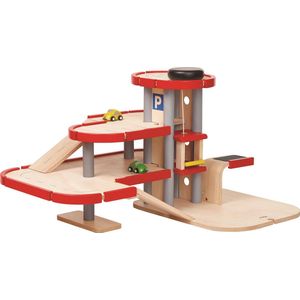 Plan Toys houten speelgoed garage
