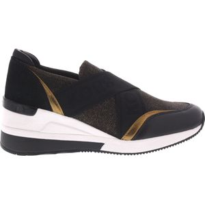 Dames Instappers & Ballerina's Michael Kors Geena Slip On Trainer Black Zwart - Maat 38