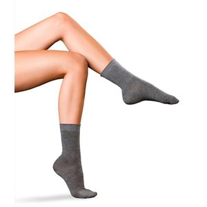 FALKE No. 1 Finest Cashmere damessokken - grijs (light greymel.)