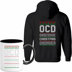 obsessive christmas disorder - Vest met mok - Meisjes - Zwart - Maat 8 jaar