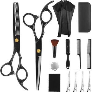 Professionele Kappersschaar Set voor Dames, Heren en Kinderen - Compleet met Kappersmantel en Accessoires