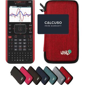 CALCUSO Basispakket rood met Grafische Rekenmachine TI Nspire CX II-T CAS