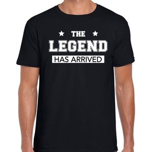 Fun t-tshirt The legend has arrived zwart voor heren - fun / tekst shirt XXL