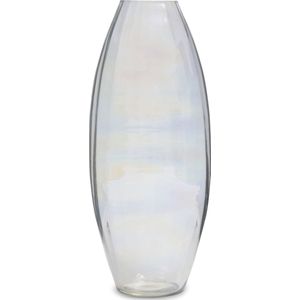 Riviera Maison Vaas glas gekleurd transparant - Amboise hoge ovale vaas binnen 38 cm