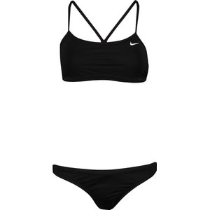 Nike Swim Essential Racerback Recycled Dames Bikini - Zwart - Maat XL