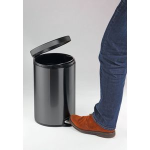 Durable 341058 Afvalemmer 5 l (Ø x h) 205 mm x 290 mm Metaal, Kunststof Antraciet-grijs 1 stuk(s)