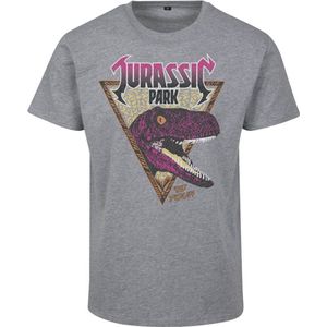 Merchcode Jurassic Park - Pink Rock Heren T-shirt - S - Paars/Beige