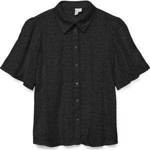 Vero Moda Blouse Vmdelsie Lace Shirt Wvn Btq 10329158 Black Dames Maat - M