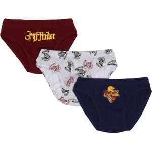 Harry Potter Griffoendor - Jongens ondergoed, slips set 3 stuks OEKO-TEX / 122-128