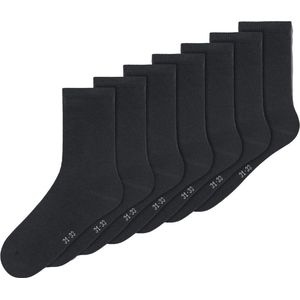 Name it 7-paar kinder sokken - zwart - 30