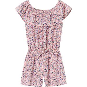 NAME IT NKFVINAYA SS PLAYSUIT FFFFF NOOS Meisjes Jumpsuit - White AlyssumPrint:Flower - Maat 140