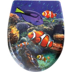 Yelcona Wc-bril Duroplast met zachte sluiting - max. belasting 150 kg - eenvoudige reiniging Nemo