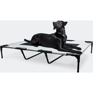 Honden Ligbed - Grote Hondenbed Stretcher - Hondenstretcher - Portable Draagbaar - XXL - 122x93 cm - Grijs