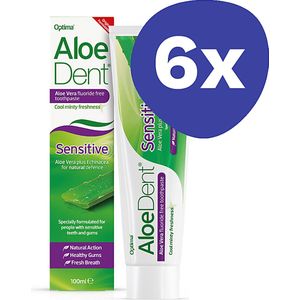 AloeDent Tandpasta Sensitive (fluoride vrij) (6x 100ml)